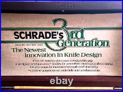 Vintage Schrade Third Generation Countertop In Store Knife Display Case
