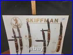 Vintage Skiffman Folding Pocket Knives Store Display Lot Of 6 Made In Germany