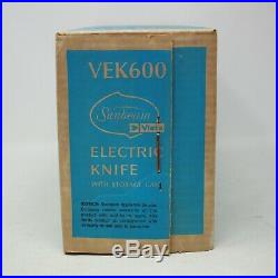 Vintage Sunbeam Vista Electric Knife With Storage Case Model VEK600 SEALED BOX