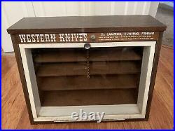 Vintage WESTERN KNIVES Display case/storage