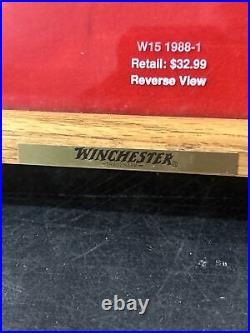 Vintage Winchester Trade Mark Wooden Store Knife Display Case With 7 Knives
