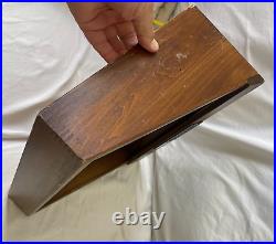 Vintage Wood Buck Knives Knife Wood Glass Counter Top Store Display Case Lock