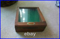 Vintage Wood and Acrylic Counter Display Case Knives General Store Advertising