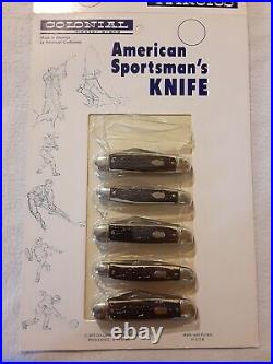 Vtg 1977 Store Display Colonial USA Sportsman's 2 Blade Folding Pocket Knife 11