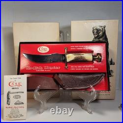 Vtg 1980 Case XX Kodiak WithGenuine Stag Handles & Sheath In Box WithPaper & Out Box