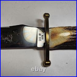 Vtg 1980 Case XX Kodiak WithGenuine Stag Handles & Sheath In Box WithPaper & Out Box