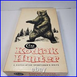 Vtg 1980 Case XX Kodiak WithGenuine Stag Handles & Sheath In Box WithPaper & Out Box