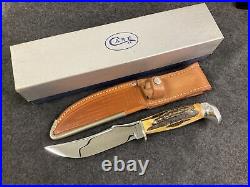 Vtg Very Scarce (box) 1940-65 Case 523-5 Stag Nos Fixed Blade Knife Sheath Box