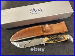 Vtg Very Scarce (box) 1940-65 Case 523-5 Stag Nos Fixed Blade Knife Sheath Box