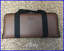 W. R. Case Small Leather Storage Case with Case Logo. Holds 24 Knives