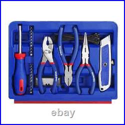 WORKPRO 125-Piece Home Repair Tool Set, Hand Tool Kit with 3-Drawer Storage Case