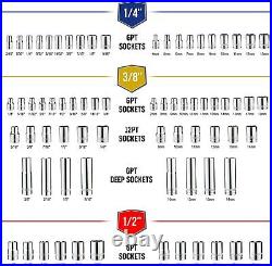WORKPRO Mechanic Tool Set 192 Piece Socket Wrench Set withStorage Case One Size WORKPRO Mechanic Tool Set 192 Piece Socket Wrench Set withStorage Case One Size