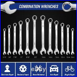WORKPRO Mechanic Tool Set 192 Piece Socket Wrench Set withStorage Case One Size WORKPRO Mechanic Tool Set 192 Piece Socket Wrench Set withStorage Case One Size