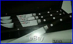 WUSTHOF Classic Ikon 4pc Steak Knives 4096/12cm with Storage Case Brand New