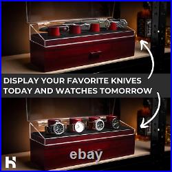 Watch & Pocket Knife Display Case Father'S Day Gift for Dad Switch up Your D