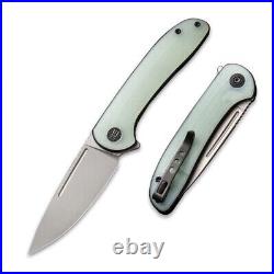 We Knife Saakshi Liner Folding Knife 3.25 CPM-20CV Steel Blade Jade G10 Handle