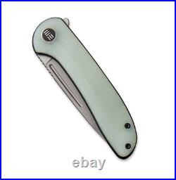 We Knife Saakshi Liner Folding Knife 3.25 CPM-20CV Steel Blade Jade G10 Handle