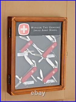 Wenger The Genuine Swiss Army Knife Store Display Case Advertising Rare Vintage