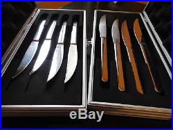 Wusthof 4pcX2 Steak Knife Set & Aluminum Storage Case Prec High German quality