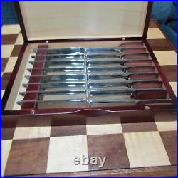 Wusthof 8-piece 18x10 stainless steel steak set of knives with storage case