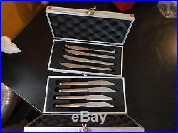 Wusthof 8pc Steak Knife Set & Aluminum Storage Case Prec High German quality