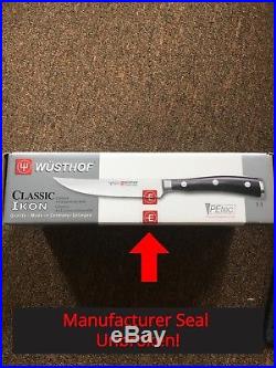 Wusthof Classic Ikon 4.5 Steak Knife Set with Black Walnut Display/Storage Case