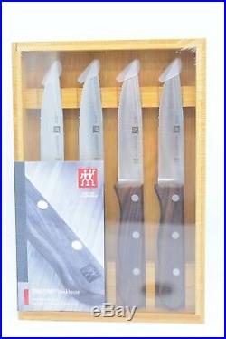 ZWILLING J. A. Henckels 39134-400 Steakhouse Steak Knife Set Bamboo Storage Case