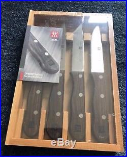 ZWILLING J. A. Henckels 4-pc Steakhouse Steak Knife Set with Storage Case NEW